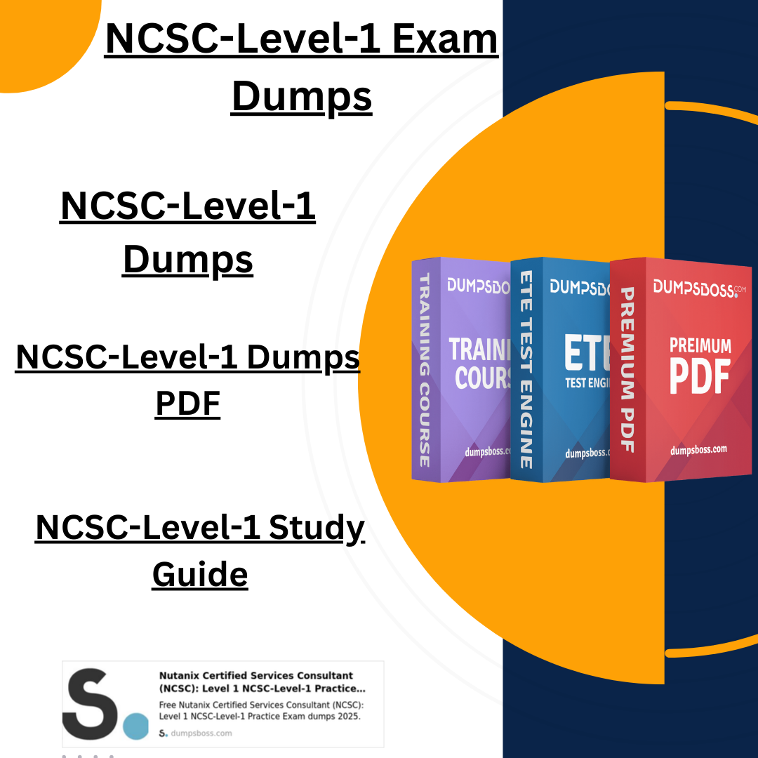 NCSCLevel1 DumpsPDF