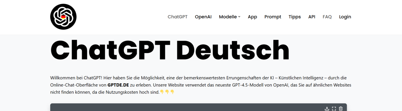 ChatGPT Deutsch